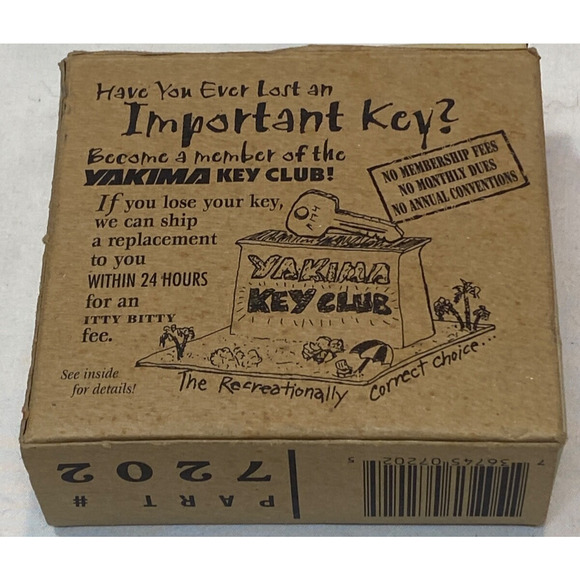 Yakima Roof Rack Locks Same Key System Set Of 2k In Box Yakima 7202 - Picture 1 of 4